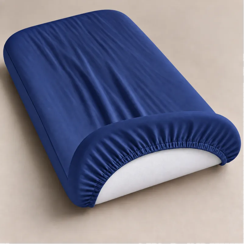 Комплект постельного белья в кроватку 90*110 Satin Light Pro 10-011 Dark Blue - 3