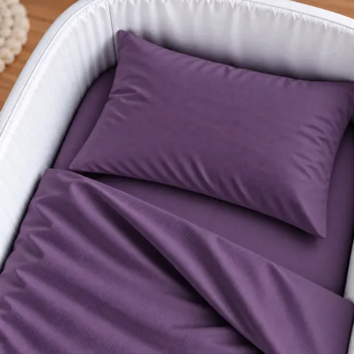 Комплект постельного белья в кроватку 90*110 Satin Light Pro 10-012 Violet - 2