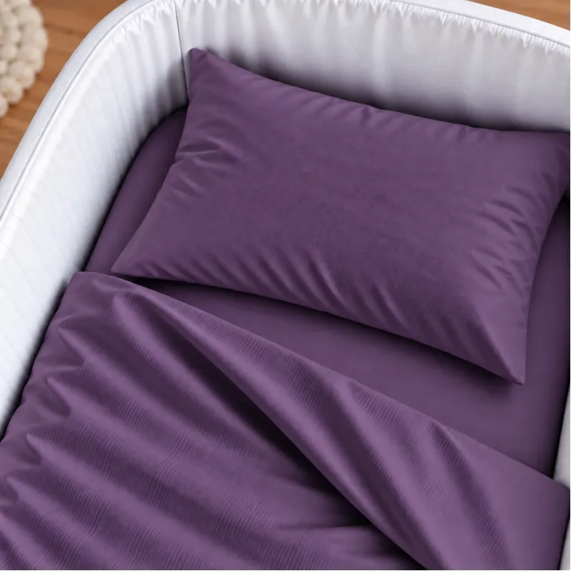 Комплект постельного белья в кроватку 90*110 Satin Light Pro 10-012 Violet - 1