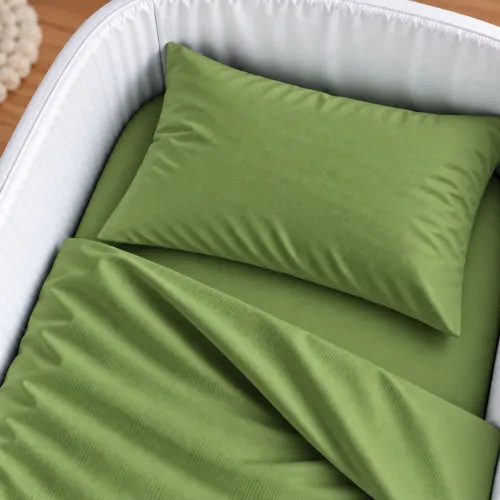 Комплект постельного белья в кроватку 90*110 Satin Light Pro 10-013 Lettuce - 3
