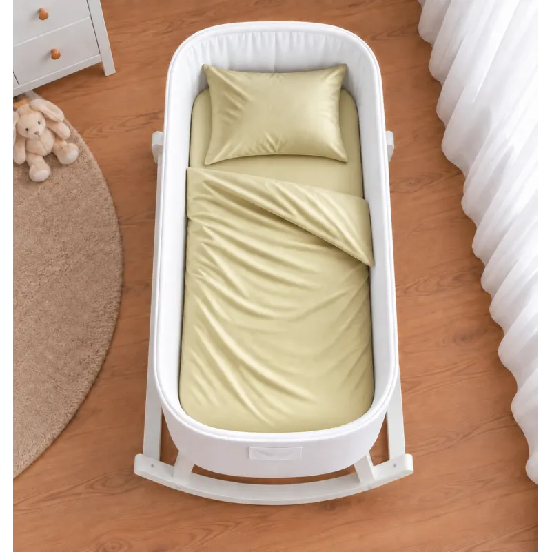 Комплект постельного белья в кроватку 90*110 Satin Light Pro 10-014 Soft yellow - 1