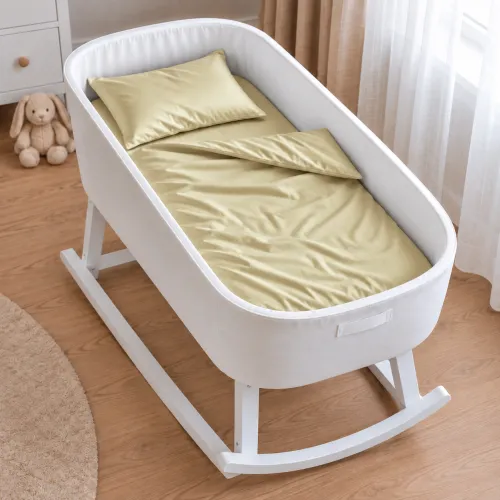 Комплект постельного белья в кроватку 90*110 Satin Light Pro 10-014 Soft yellow - 1