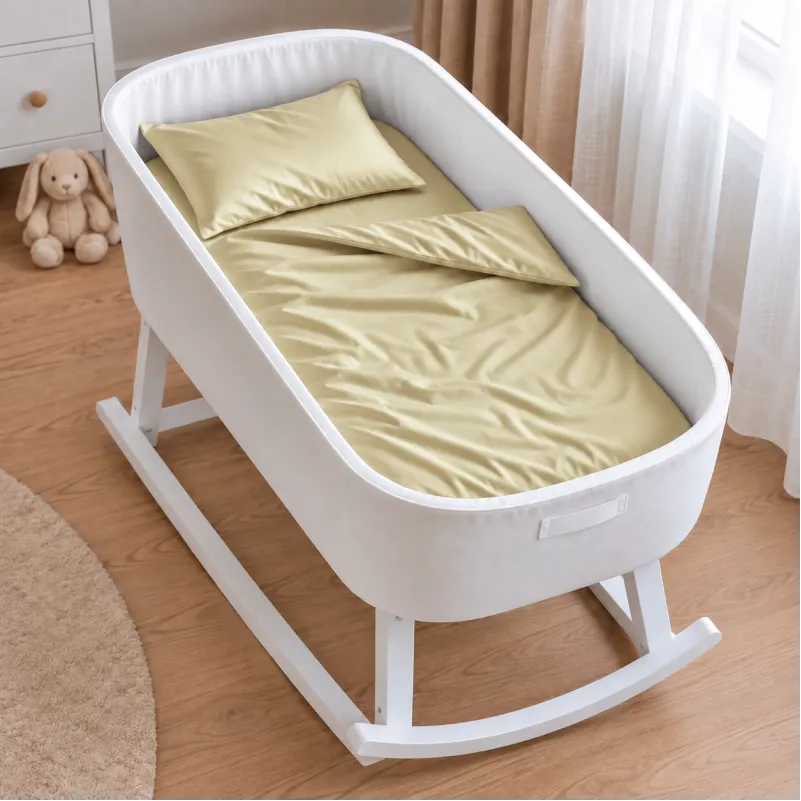 Комплект постельного белья в кроватку 90*110 Satin Light Pro 10-014 Soft yellow