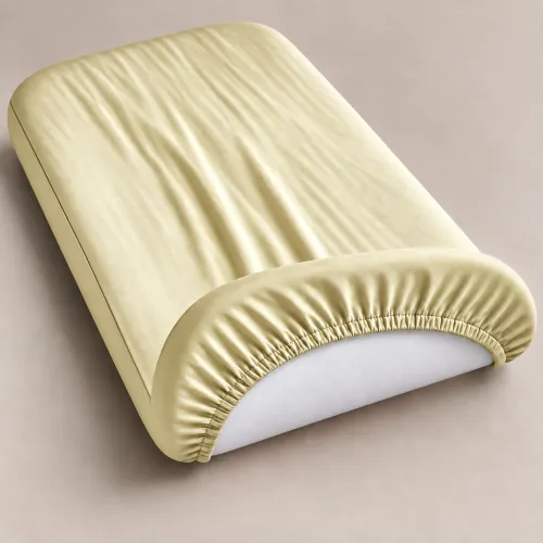 Комплект постельного белья в кроватку 90*110 Satin Light Pro 10-014 Soft yellow - 4