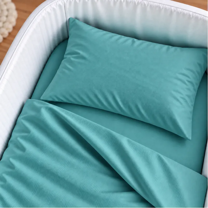 Комплект постельного белья в кроватку 90*110 Satin Light Pro 10-015 Sea wave - 2