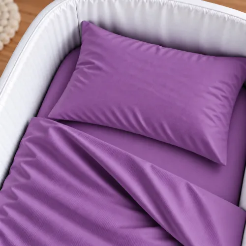 Комплект постельного белья в кроватку 90*110 Satin Light Pro 10-018 Lilac - 3