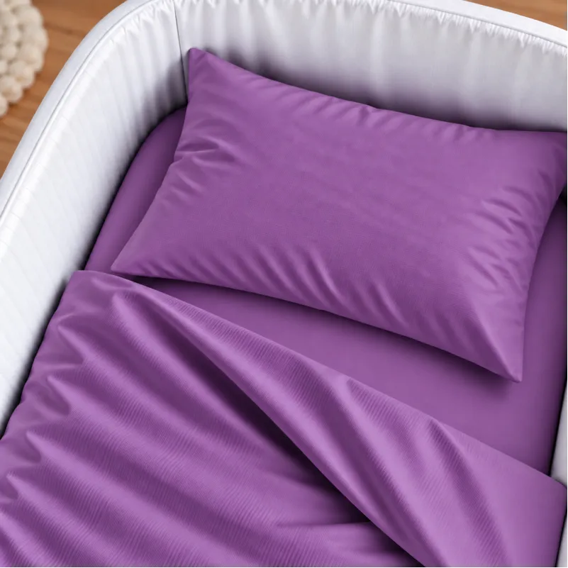 Комплект постельного белья в кроватку 90*110 Satin Light Pro 10-018 Lilac - 2