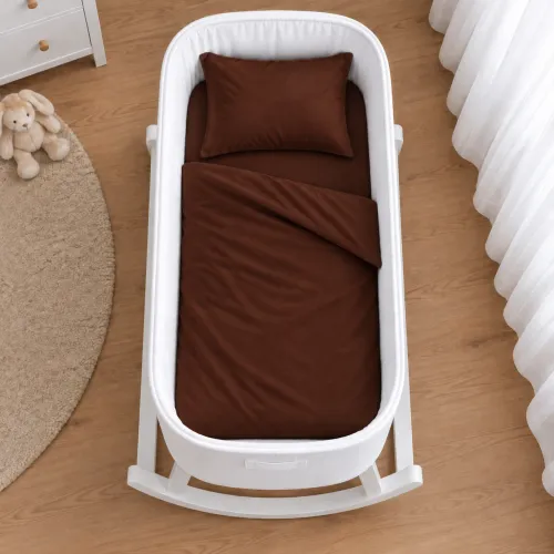 Комплект постельного белья в кроватку 90*110 Satin Premium 0211 Cacao - 2