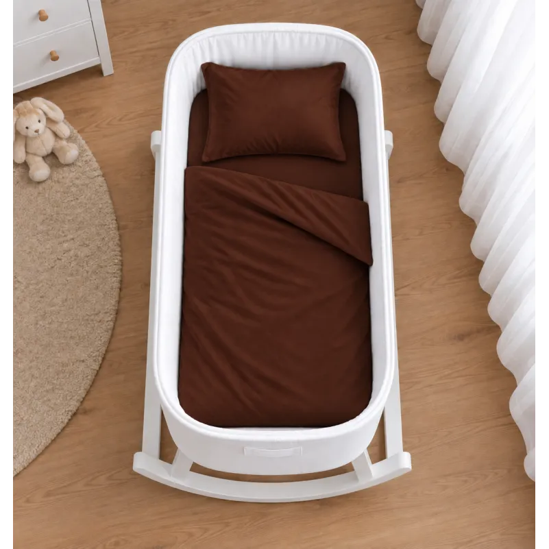 Комплект постельного белья в кроватку 90*110 Satin Premium 0211 Cacao - 1