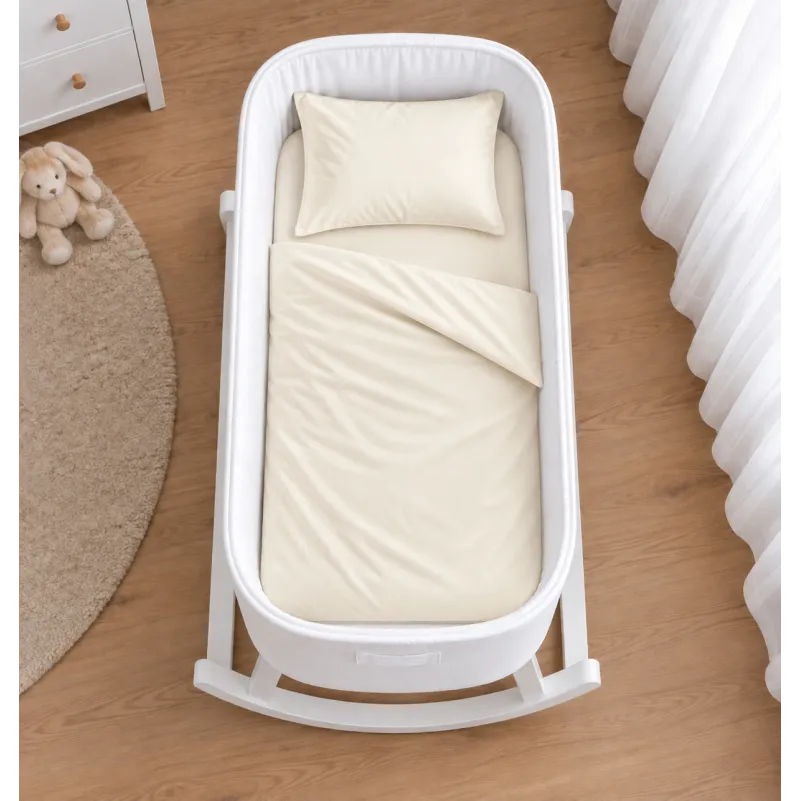 Комплект постельного белья в кроватку 90*110 Satin Premium 0840 Ivory - 1