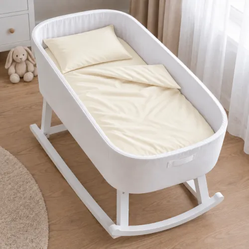 Комплект постельного белья в кроватку 90*110 Satin Premium 0840 Ivory - 1