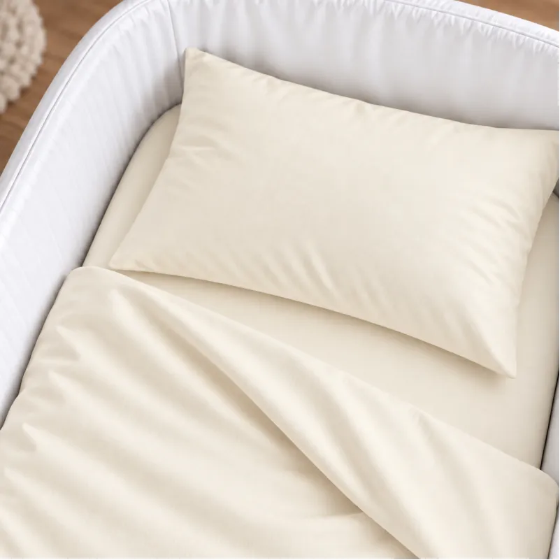 Комплект постельного белья в кроватку 90*110 Satin Premium 0840 Ivory - 2