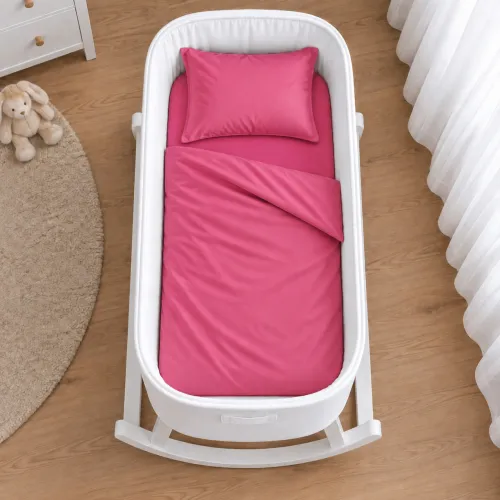 Комплект постельного белья в кроватку 90*110 Satin Premium 0847 Tomato - 2
