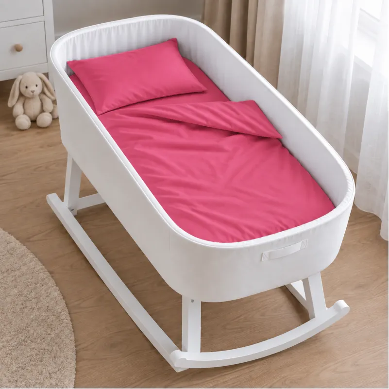 Комплект постельного белья в кроватку 90*110 Satin Premium 0847 Tomato