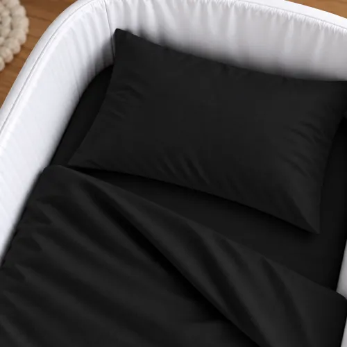 Комплект постельного белья в кроватку  90*110 Satin Premium 0848 Blue Black - 4
