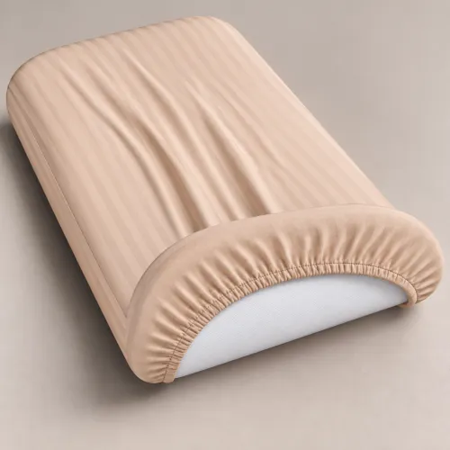 Комплект постельного белья в кроватку 90*110 Satin Stripe 30-0004 Cream - 4
