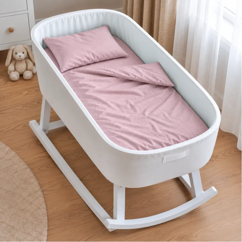 Комплект постельного белья в кроватку 90*110 Satin Stripe 30-0007 Pink