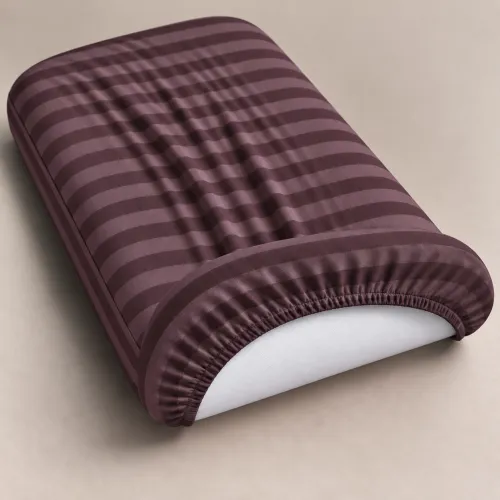 Комплект постельного белья в кроватку 90*110 Satin Stripe 30-0008 Smoky Pink - 4