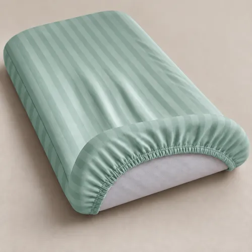 Комплект постельного белья в кроватку 90*110 Satin Stripe 30-0013 Azure - 4