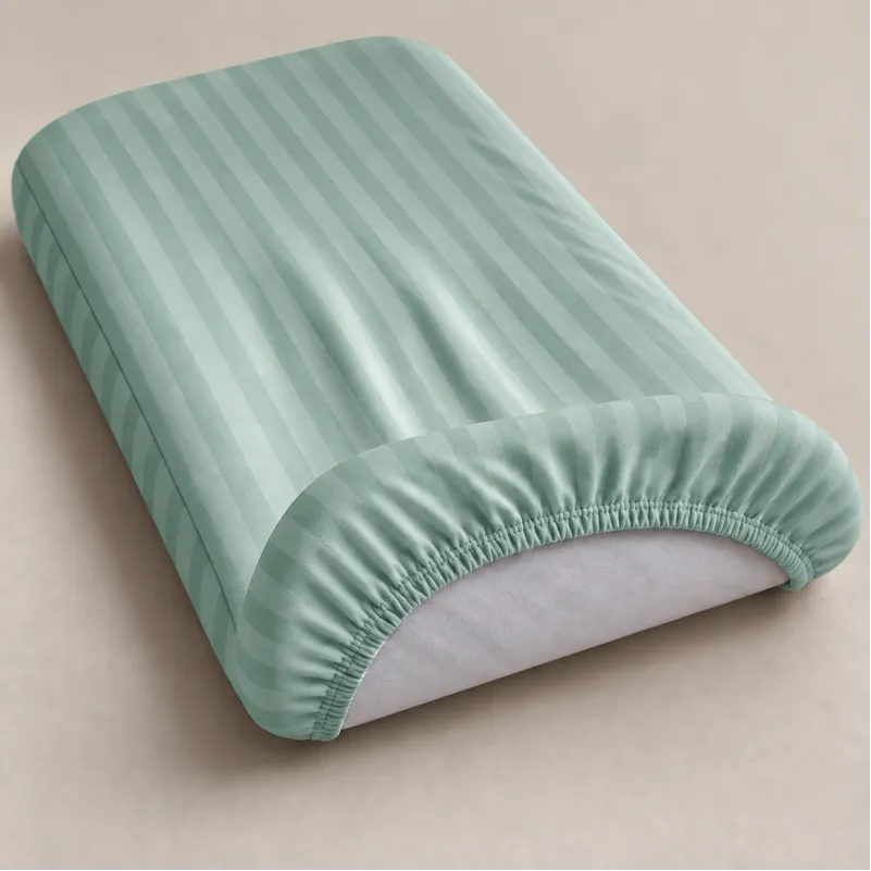 Комплект постельного белья в кроватку 90*110 Satin Stripe 30-0013 Azure - 3