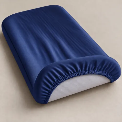Комплект постельного белья в кроватку 90*110 Satin Stripe 30-0021 Dark Blue - 4