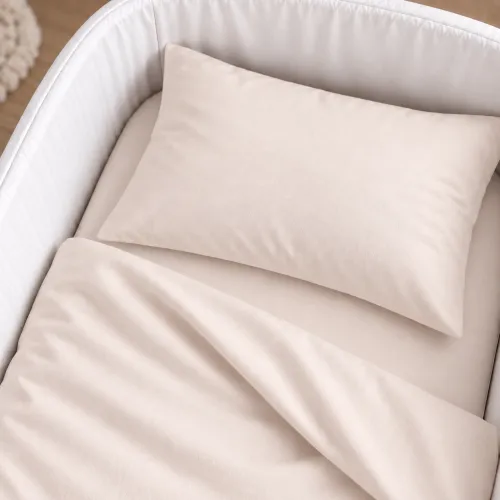 Комплект постельного белья в кроватку  90*110 Poplin Line "002 Milky White" - 3