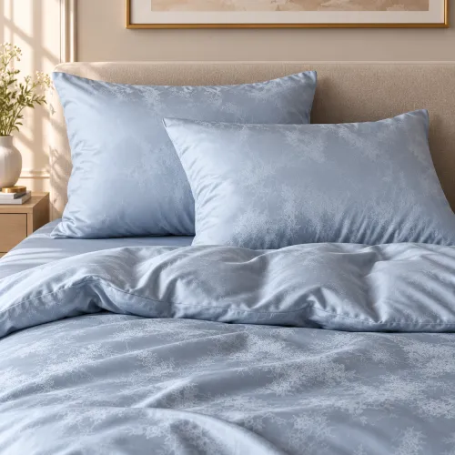 Комплект постільної білизни Tencel Pearl Marble blue - 3