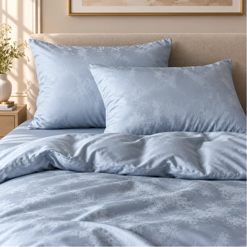 Комплект постільної білизни Tencel Pearl Marble blue - 2