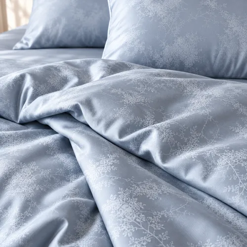 Комплект постільної білизни Tencel Pearl Marble blue - 4