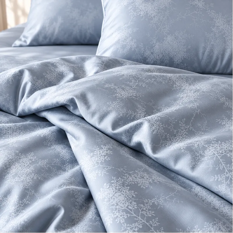Комплект постільної білизни Tencel Pearl Marble blue - 3