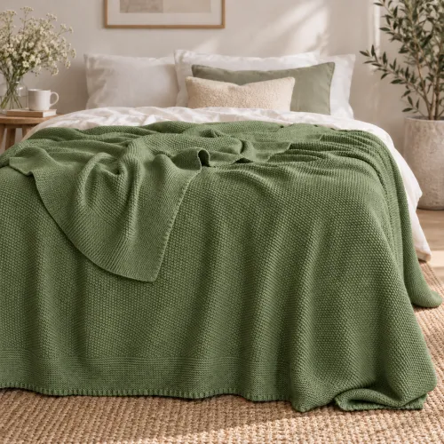 Плед вязаный Blanket Corn Grassy - 1