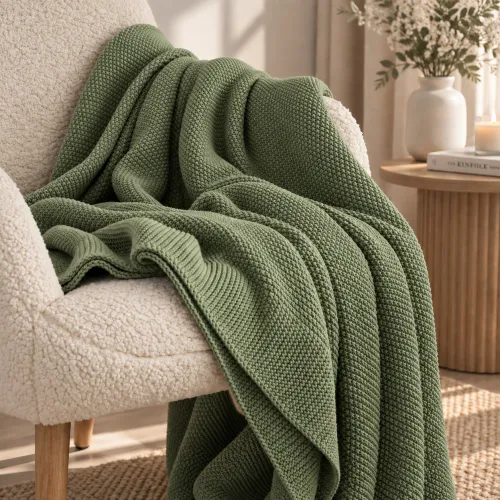 Плед вязаный Blanket Corn Grassy - 3