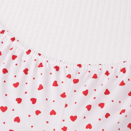 Простирадло на гумці Фланель 015 "Love" висота 25 см (дитячі 10 см) - 2