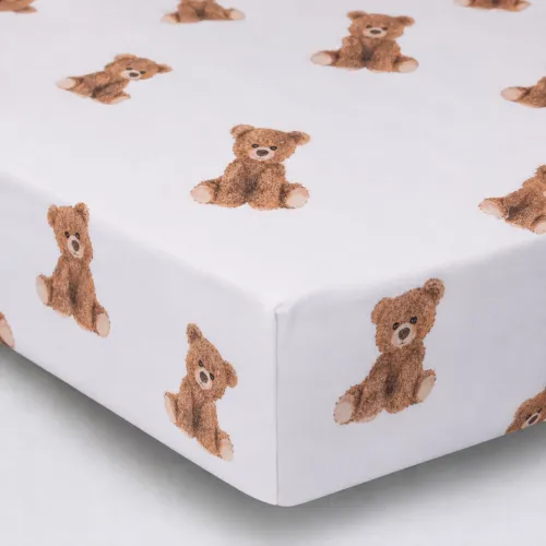 Простирадло на гумці Фланель 017 "Teddy" висота 25 см (дитячі 10 см) - 1