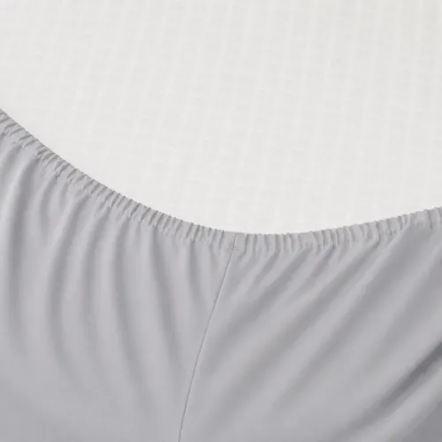 Простирадло на гумці Poplin Line "054 Light Gray" - висота 25 см (дитячі 10 см) - 2