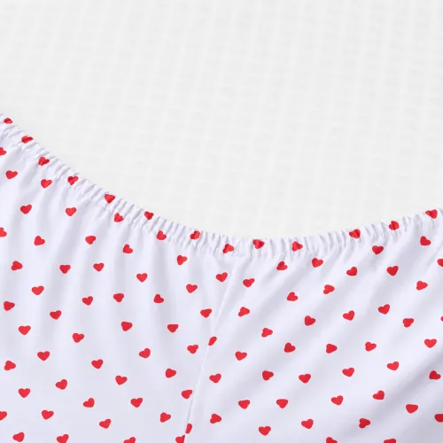 Простирадло на гумці Poplin Line Kids Time 01 "Little Hearts" - висота 25 см (дитячі 10 см) - 2