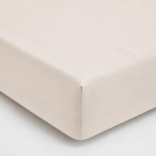 Простирадло на гумці Poplin Line "002 Milky White" - висота 25 см (дитячі 10 см) - 1