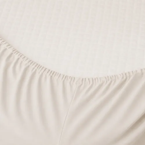 Простирадло на гумці Poplin Line "002 Milky White" - висота 25 см (дитячі 10 см) - 2