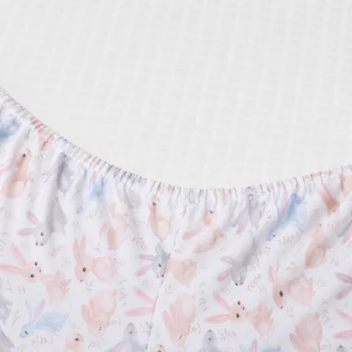 Простирадло на гумці Poplin Line Kids Time 07 "Rabbits" - висота 25 см (дитячі 10 см) - 2
