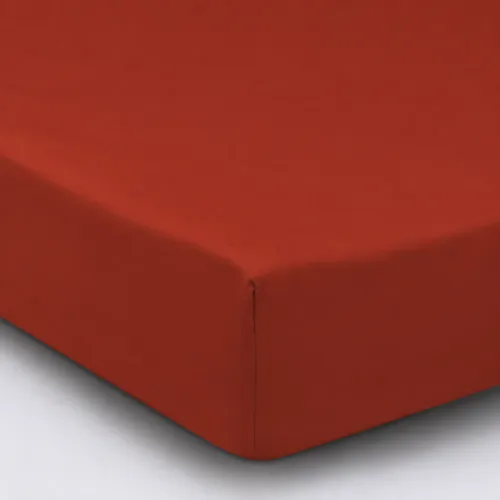 Простирадло на резинці Satin Premium 0081 Terracotta - висота 25 см (дитячі 10 см) - 1