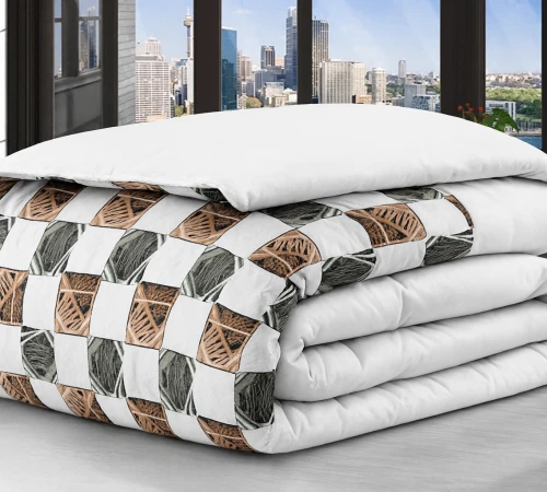 Ковдра бавовняна зимова №3503 Print Line (100% поліестер) Mabel