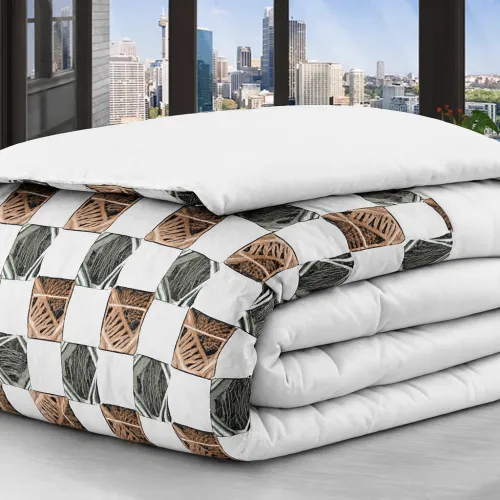 Ковдра бавовняна зимова №3503 Print Line (100% поліестер) Mabel