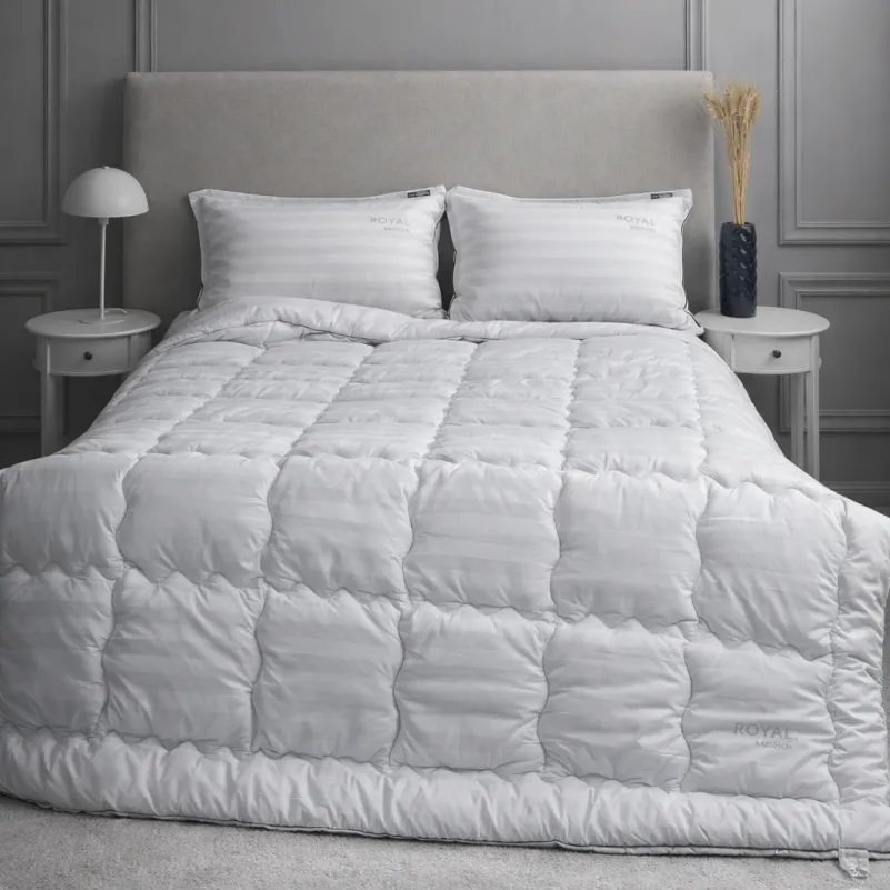 Набір тенсель №9571 "Royal Pearl Hand Made" Tencel Зима (Ковдра + подушка)