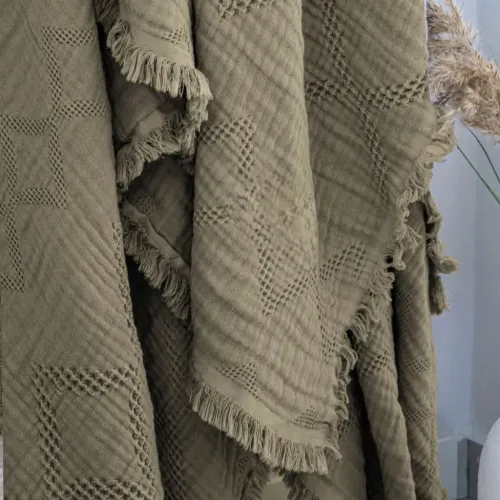 Покривало Т Muslin Dreams khaki - 2
