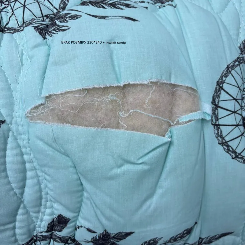 Ковдра вовна Зима №3012 Сolor Fun Line (чохол бязь 100%) Cat Уцінка №8000 - 2