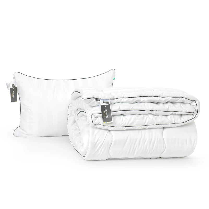 Набір бамбуковий №9529 "Royal Pearl Hand Made" Bamboo Зима (Ковдра + подушка) - 1