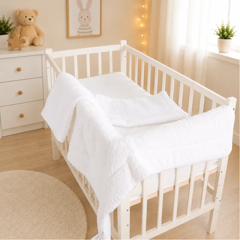 Дитячий плед №080 Teddy Muslin White - 2