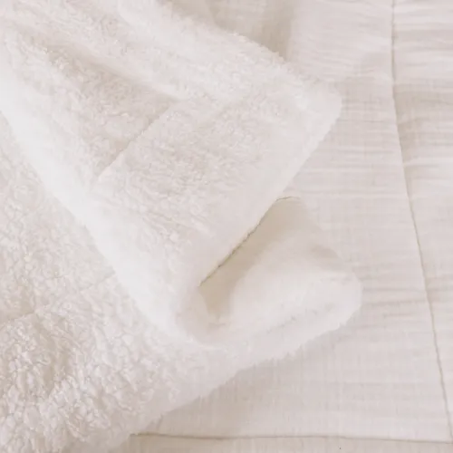 Детский плед №080 Teddy Muslin White - 2