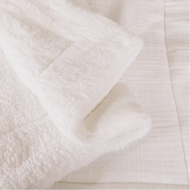 Дитячий плед №080 Teddy Muslin White - 1