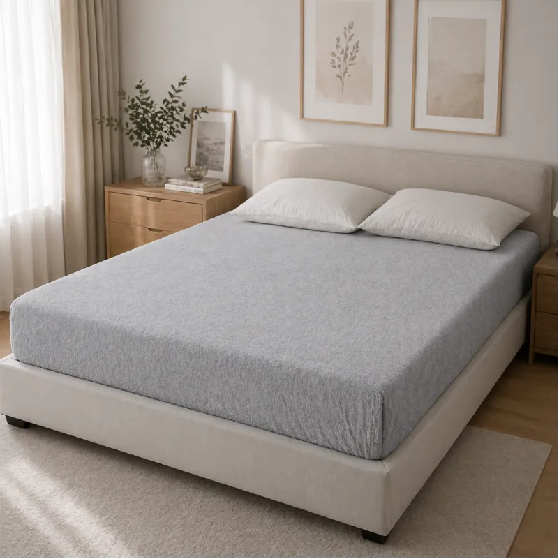 Простынь на резинке махра 30-422 Gray